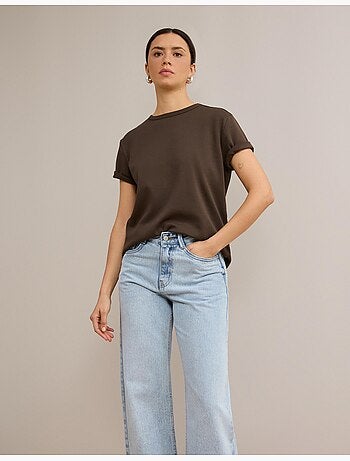 T-shirt à manches courtes interlocks, mo fashion