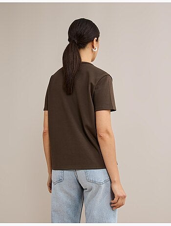 T-shirt à manches courtes interlocks, mo fashion