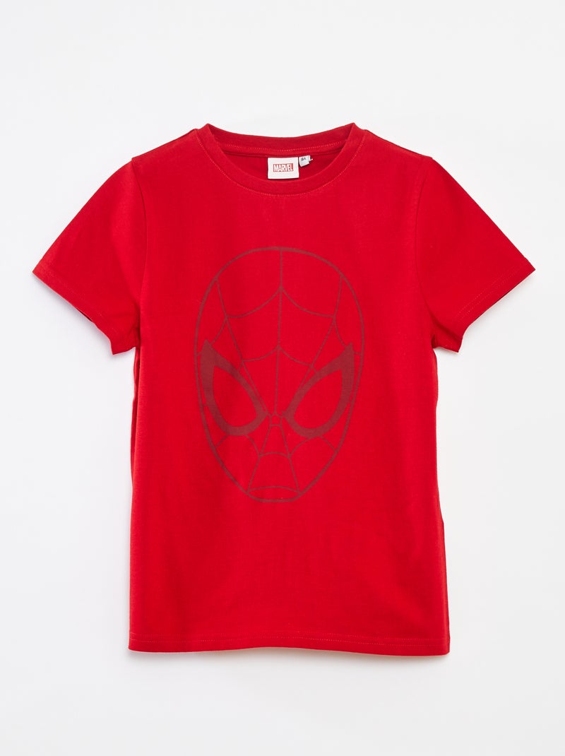 T-shirt à manches courtes 'Marvel' Rouge - Kiabi