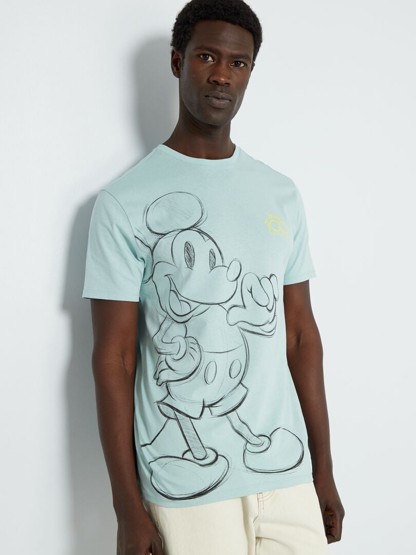 T-shirt à manches courtes 'Mickey' Bleu - Kiabi