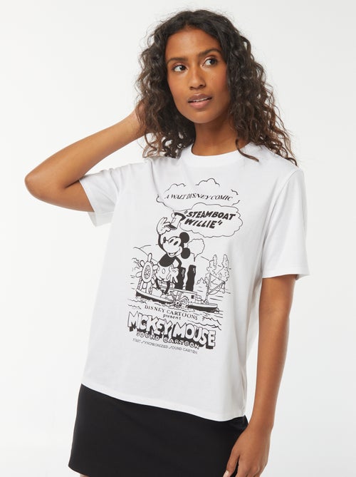 T-shirt à manches courtes 'Mickey' 'Disney' - Kiabi