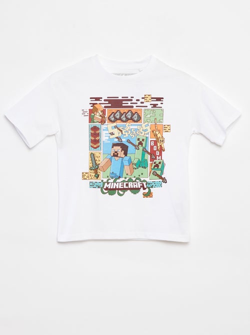 T-shirt à manches courtes 'Minecraft' - Kiabi