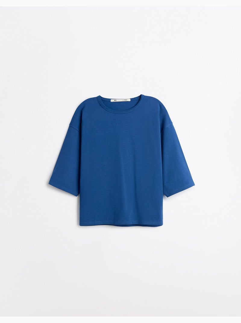 T-shirt à manches courtes, MO Fashion Bleu - Kiabi