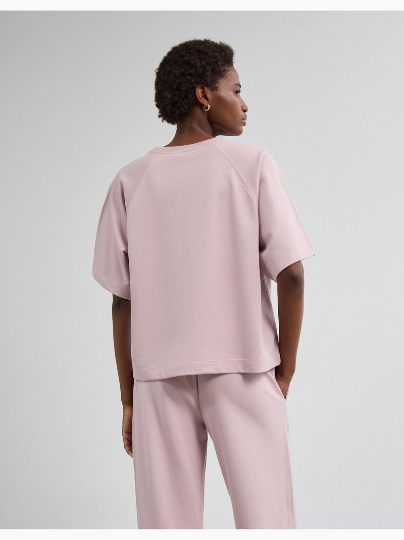 T-shirt à manches courtes, mo fashion Violet - Kiabi