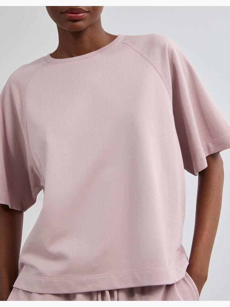 T-shirt à manches courtes, mo fashion Violet - Kiabi