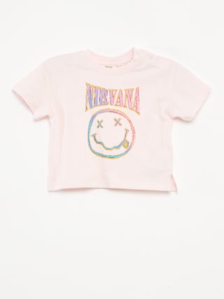T-shirt à manches courtes 'Nirvana'