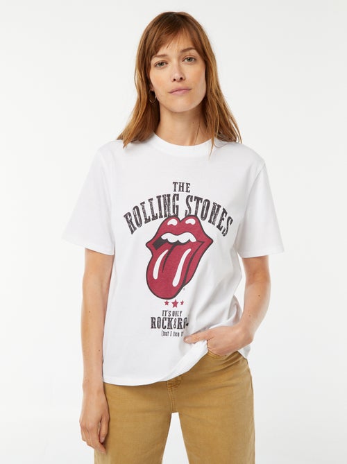 T-shirt à manches courtes 'Rolling Stones' - Kiabi