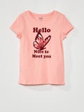 T-shirt à manches courtes Rose - Kiabi