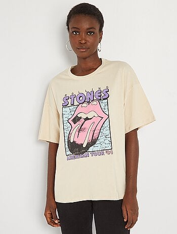 T shirt rolling stones femme