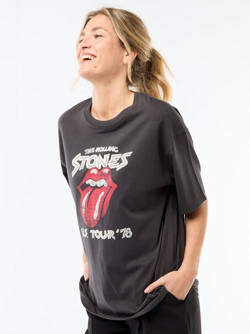 T-shirt à manches courtes 'The Rolling Stones' - Kiabi