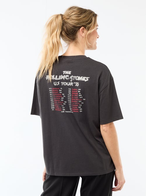 T-shirt à manches courtes 'The Rolling Stones' - Kiabi