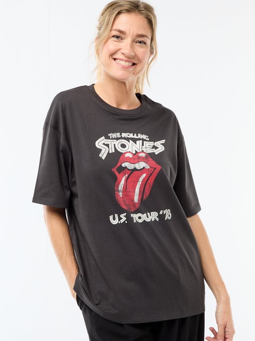 T-shirt à manches courtes 'The Rolling Stones' - Kiabi