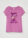 T-shirt à manches courtes Violet - Kiabi