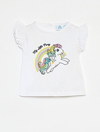 T-shirt à manches courtes volantées 'My Little Pony'