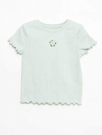 T-shirt à manches courtesavec forme ajourée