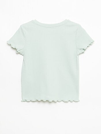 T-shirt à manches courtesavec forme ajourée