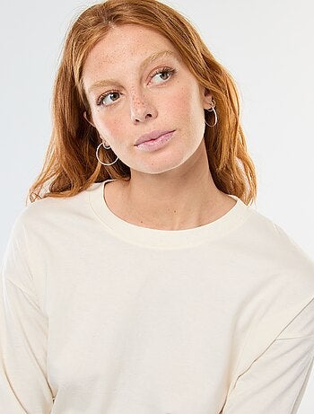 T-shirt à manches longue et col rond