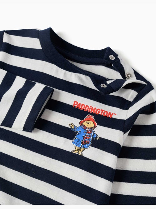 T-shirt à manches longues à rayures avec Paddington - Kiabi