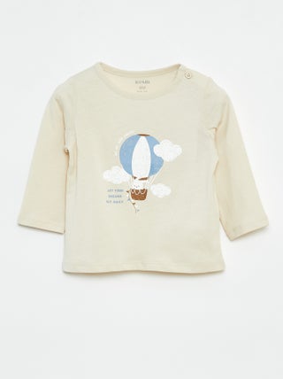 T-shirt à manches longues avec animation