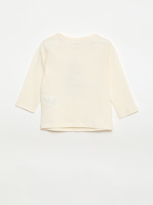T-shirt à manches longues avec animation - Kiabi
