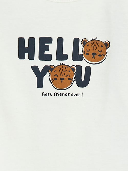 T-shirt à manches longues avec animation - Kiabi