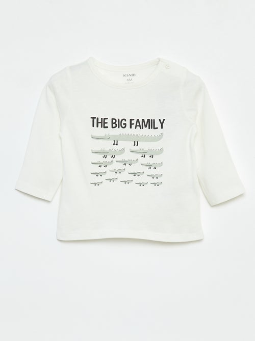 T-shirt à manches longues avec animation - Kiabi