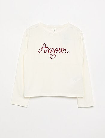 T-shirt à manches longues avec animation