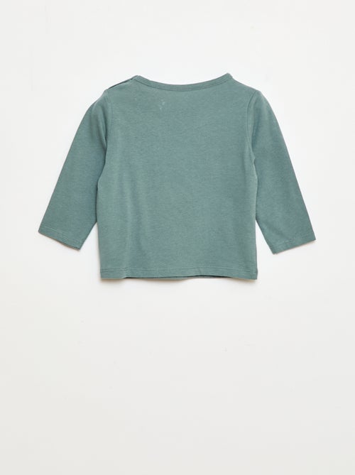 T-shirt à manches longues avec animation - Kiabi