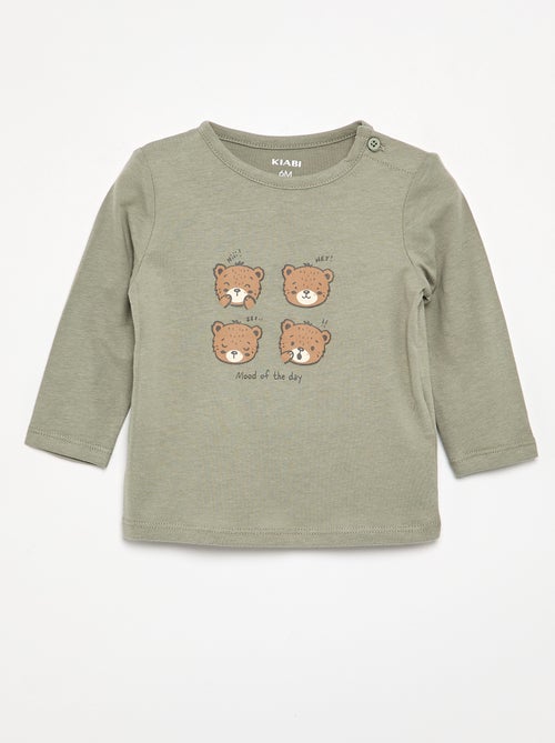 T-shirt à manches longues avec animation - Kiabi T-shirt à manches longues avec animation - Kiabi