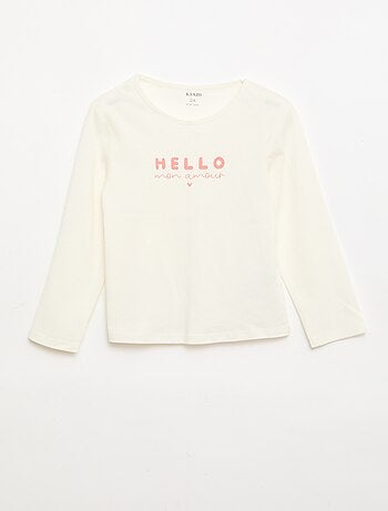 T-shirt à manches longues avec imprimé
