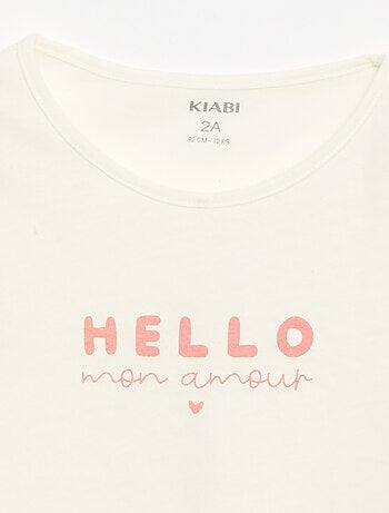 T-shirt à manches longues avec imprimé