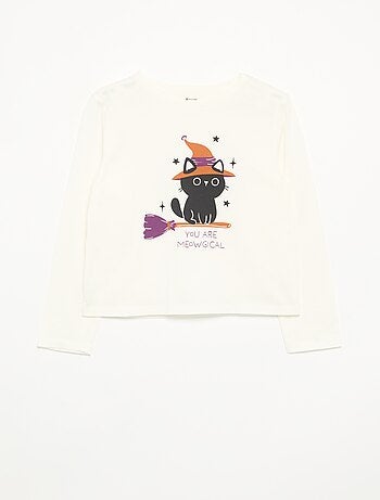 T-shirt à manches longues avec imprimé