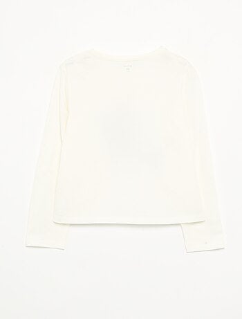 T-shirt à manches longues avec imprimé