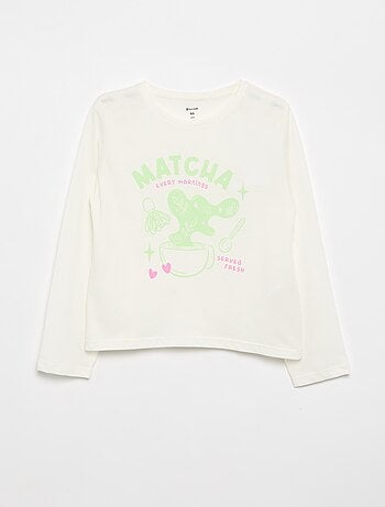 T-shirt à manches longues avec imprimé