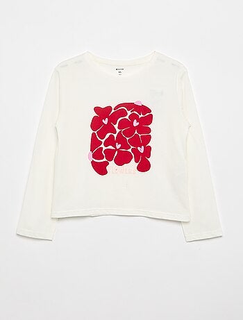 T-shirt à manches longues avec imprimé