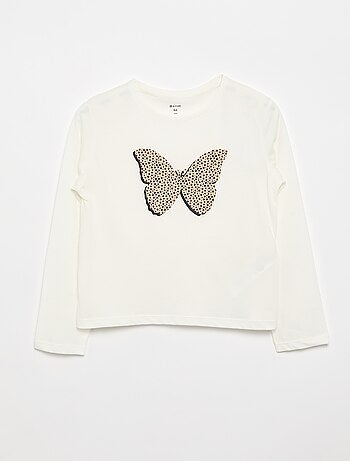 T-shirt à manches longues avec imprimé