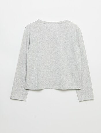 T-shirt à manches longues avec imprimé