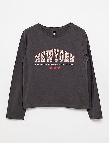 T-shirt à manches longues avec imprimé