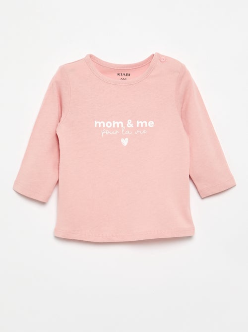 T-shirt à manches longues avec imprimé - Kiabi