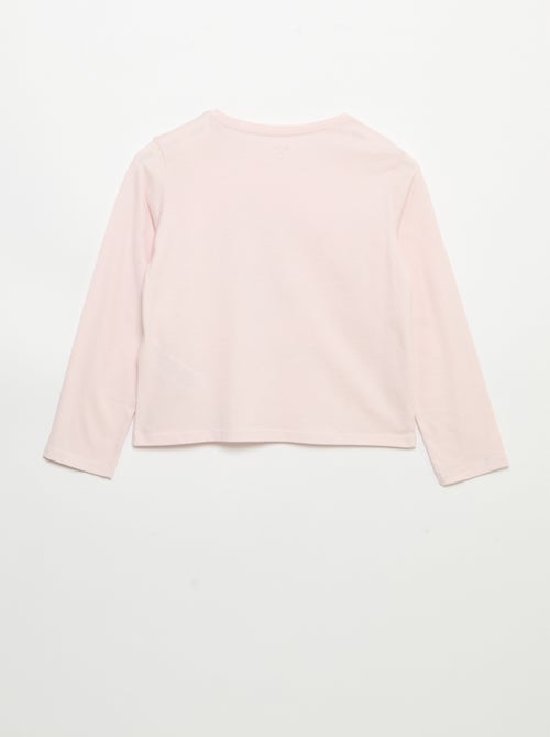 T-shirt à manches longues avec imprimé - Kiabi