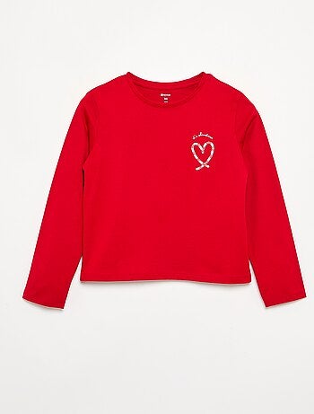 T-shirt à manches longues avec imprimé