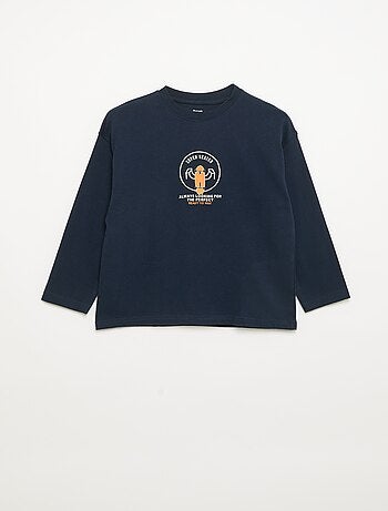 T-shirt à manches longues avec patchs devant et dos