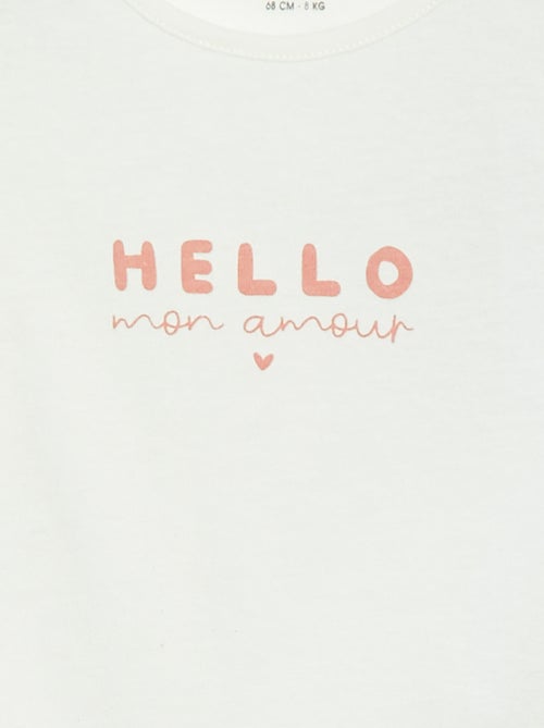 T-shirt à manches longues avec print - Kiabi