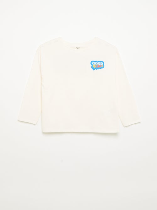 T-shirt à manches longues - Kiabi