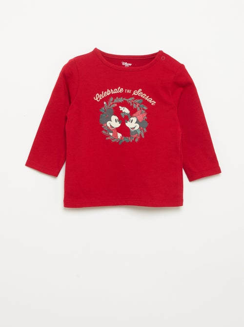 T-shirt à manches longues 'Disney' 'Noël' - Kiabi