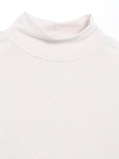 T-shirt à manches longues et col montant - Kiabi