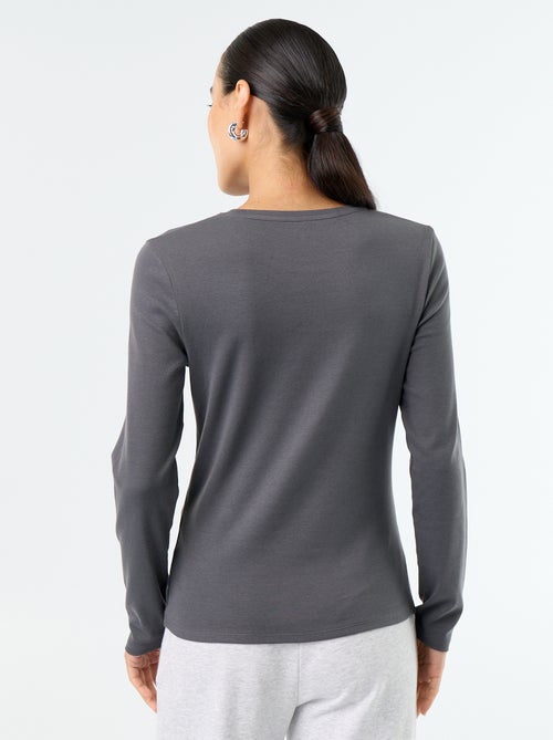 T-shirt à manches longues - Kiabi