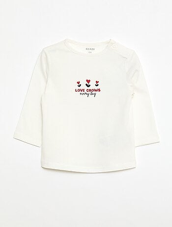 T-shirt à manches longues imprimé