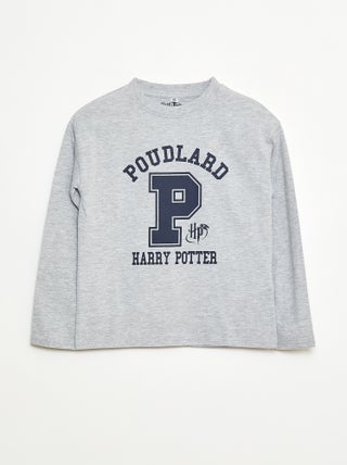 T-shirt à manches longues imprimé 'Harry Potter'
