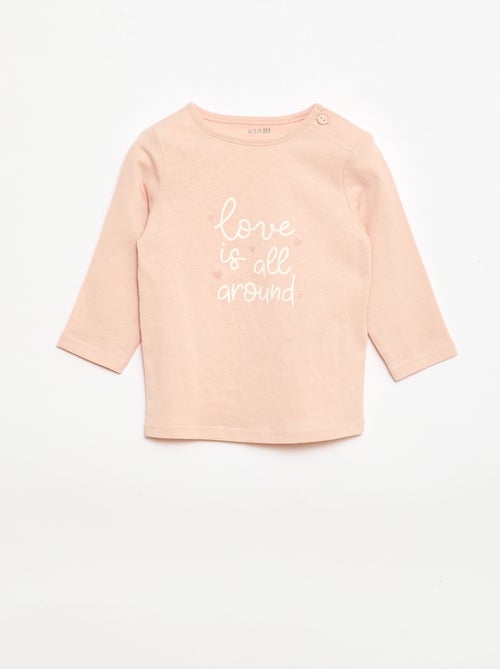 T-shirt à manches longues imprimé - Kiabi T-shirt à manches longues imprimé - Kiabi